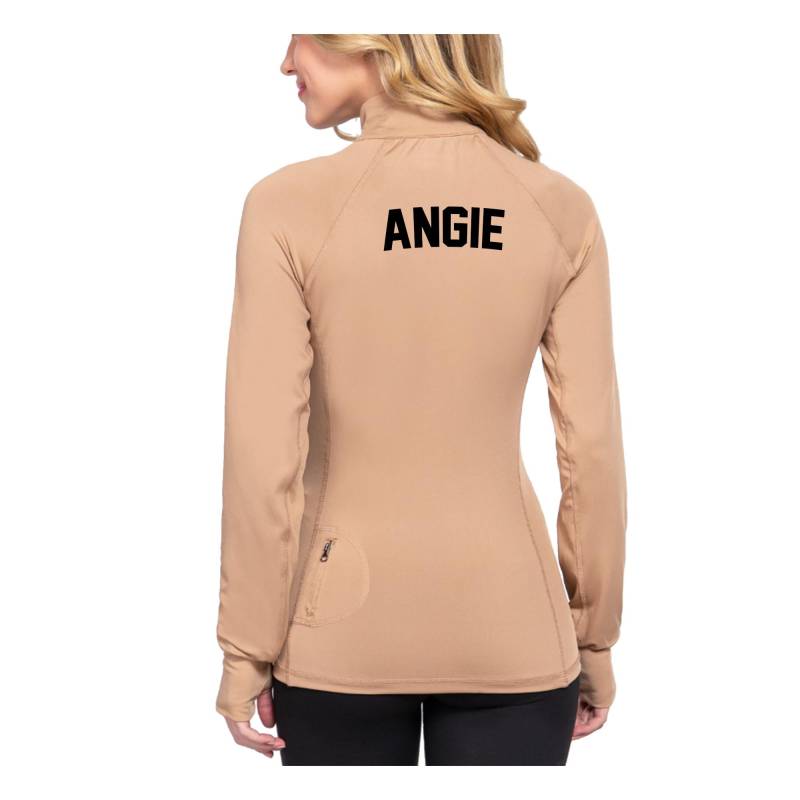 Benutzerdefinierte Leichte Poly Tech Trainingsjacke Mit Durchgehendem Reißverschluss - Sorority Oder Fitness-studio Workout Weiche Daumenloch von ADashofChic