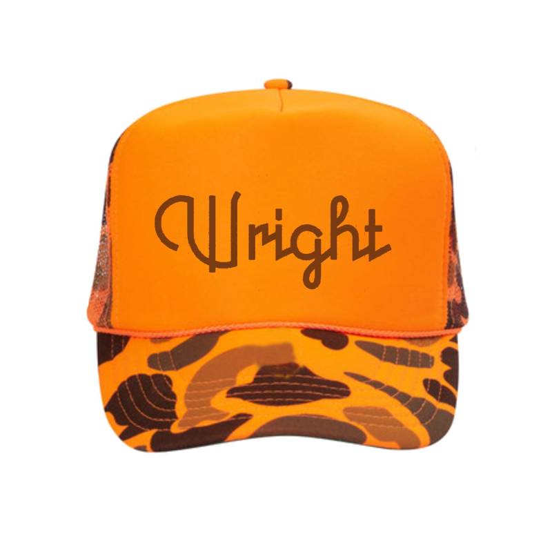 Custom Text Fünf-Panel-Schaumstoff Und Mesh Camotrucker Hut - Benutzerdefinierte Kopfbedeckung Camouflage Trucker-Hüte Personalisieren Sie Den von ADashofChic