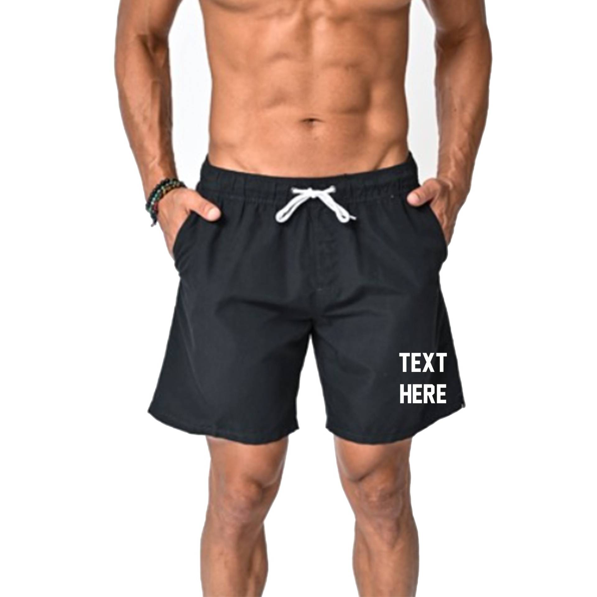 Custom Text Herren Badeshorts - Entwerfen Sie Ihre Eigenen Badehose Mit Benutzerdefiniertem Text Personalisieren von ADashofChic