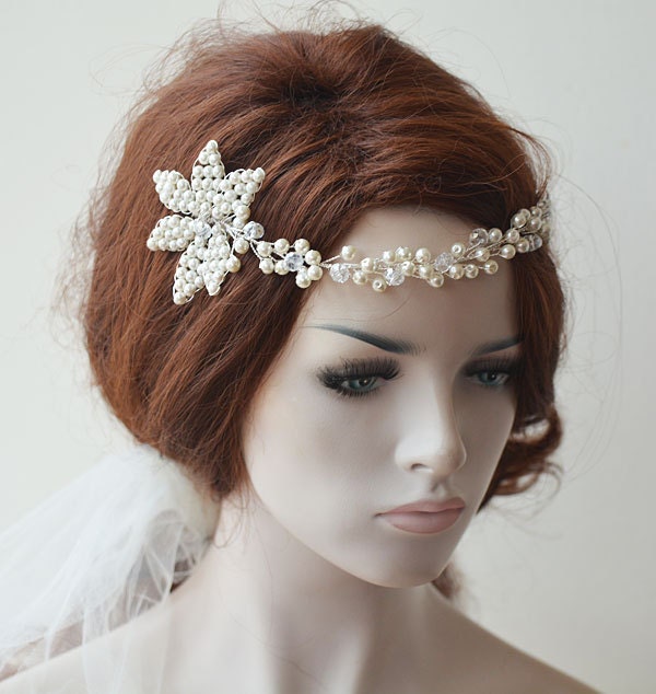 Perle Braut Haarkamm Hochzeit Haarteil Accessoire Perle Braut Haarkamm Hochzeit Haarteil Accessoire von ADbrdal