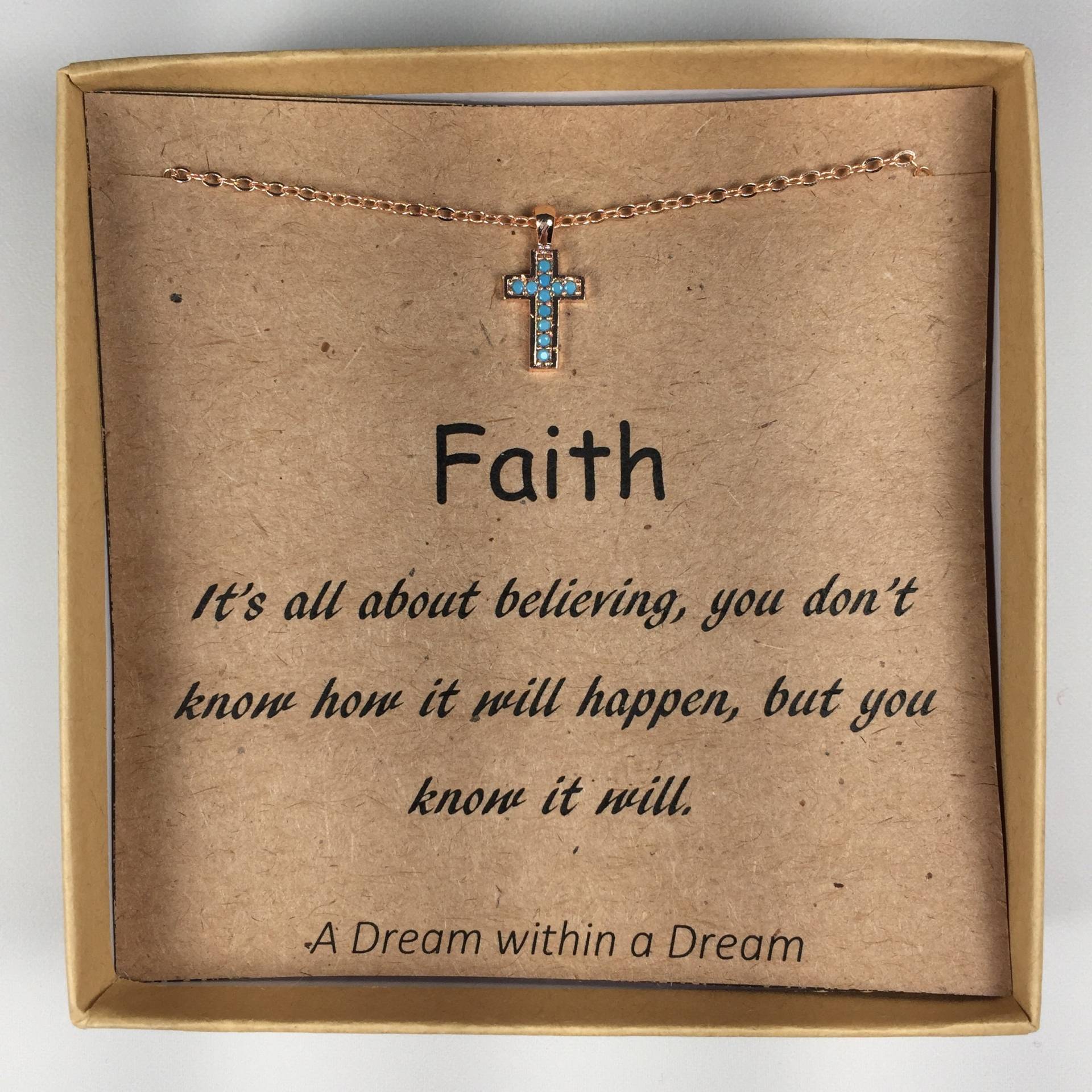 Kreuz Halskette, Cz Edelstein Anhänger, Schützende Geschenk, Zierliche Unisex Rose Gold Silber von ADreamWithinaDreamCo