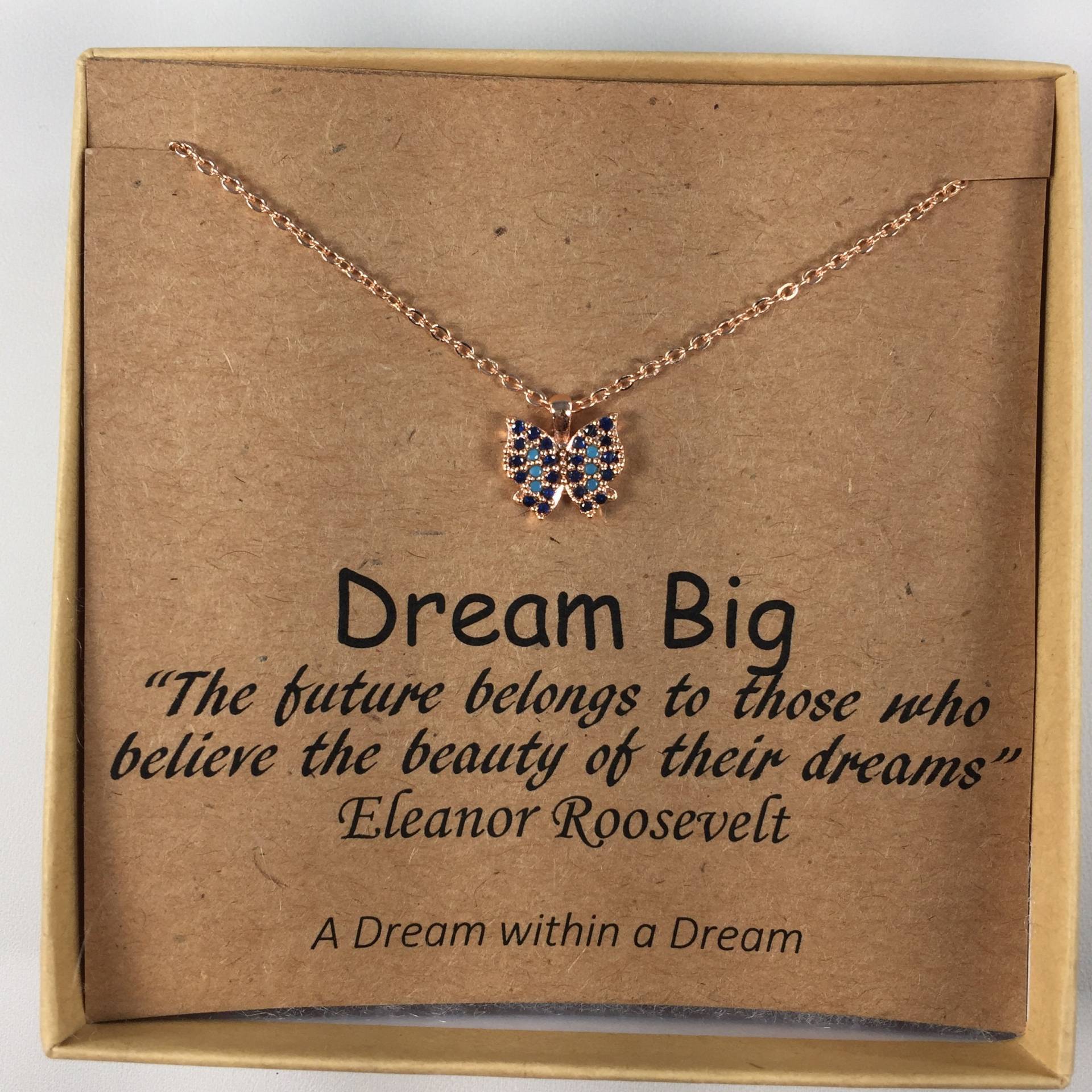 Schmetterling Halskette, Natur Schmuck, Edelstein Tier Weihnachtsgeschenk, Zierlicher Halskette Für Mädchen von ADreamWithinaDreamCo