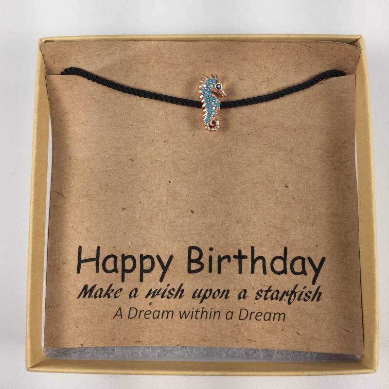 Seepferdchen Armband, Natur Schmuck, Meeresschildkröte Vierblättriges Kleeblatt, Ozean Cz Edelstein Ariel Armband von ADreamWithinaDreamCo