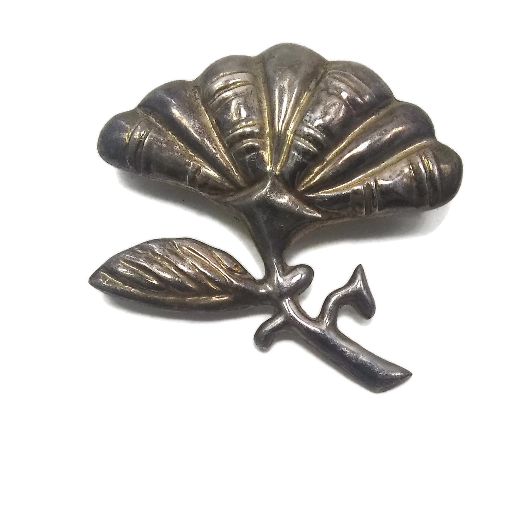 Vintage Mexiko Sterling Silber Blumen Brosche. Punziert Mit 925 von ADreamersCarnival