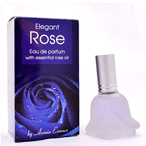 Aroma Essence Elegant Rose Eau de Parfum mit ätherischem Rosenöl, Parfüm Duft für Geschäftsfrauen, 12 ml von AE Aroma Essence