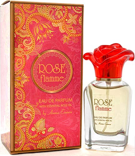 Flamme Rose Femme Parfüm Damen | Parfum Damen | Damendüfte | Frauen Parfüm | Blumiger Duft, Rose, Orangenblüte, 35 ml von AE Aroma Essence