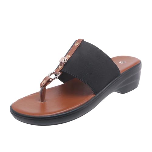AEGJEGVD Damen Orthopädische Zehentrenner Sandalen Flip-Flops Sommer Pu-Leder Clip -Toe Pantoffeln Plateau Slippers Freizeit Strandschuhe Pantoletten Mit Absatz Keilabsatz Pumps Freizeitsandale AEGJEGVD Damen Orthopädische Zehentrenner Sandalen Flip-Flops Sommer Pu-Leder Clip -Toe Pantoffeln Plateau Slippers Freizeit Strandschuhe Pantoletten Mit Absatz Keilabsatz Pumps Freizeitsandale von AEGJEGVD