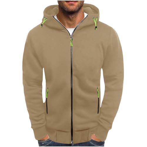 AEGJEGVD Herren Sweatjacke Hoodie Kapuzenjacke mit Reißverschluss Oversized Sweatshirt Kapuzenpullover Sportjacke Outdoorjacke Sweatshirt mit Kapuze Leicht und verschleißfest Männer von AEGJEGVD