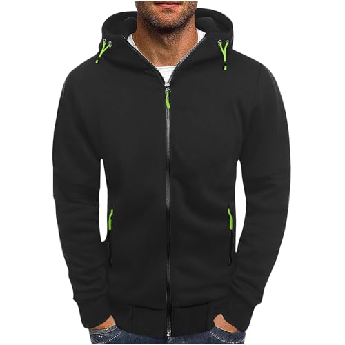 AEGJEGVD Herren Sweatjacke Hoodie Kapuzenjacke mit Reißverschluss Oversized Sweatshirt Kapuzenpullover Sportjacke Outdoorjacke Sweatshirt mit Kapuze Leicht und verschleißfest Männer von AEGJEGVD