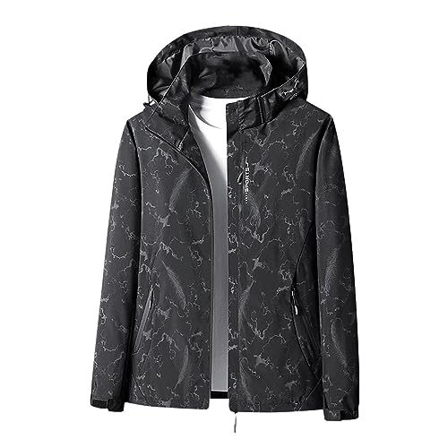 AEGJEGVD Regenjacke Damen Herren Winddicht Wasserdicht Jacken Regenzeit Übergangsjacke Softshelljacke Warme Lässiges Outdoor Funktionsjacke mit Abnehmbarer Kapuze Stanzjacke Treking Fahrrad 2024 AEGJEGVD Regenjacke Damen Herren Winddicht Wasserdicht Jacken Regenzeit Übergangsjacke Softshelljacke Warme Lässiges Outdoor Funktionsjacke mit Abnehmbarer Kapuze Stanzjacke Treking Fahrrad 2024 von AEGJEGVD