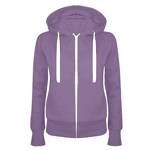 AEGJEGVD Sweatjacke Damen Oversize Sommer Sweatshirt Jacke Mit Kapuze - Baumwoll Zipper Hoodie Kapuzenjacke Langarm Sweatshirt Sport Style Casual Kapuzenpullover Mit Reißverschluss 2024 von AEGJEGVD