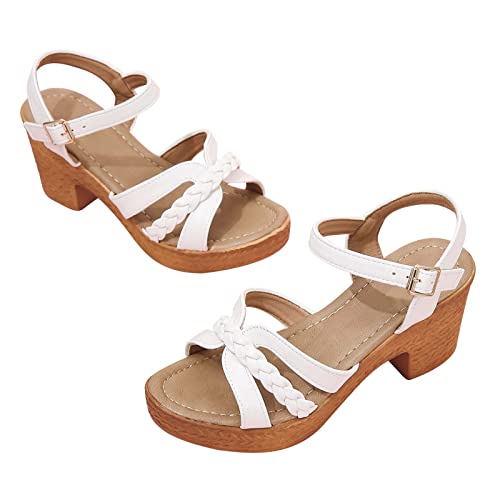 Sandalen Damen Orthopädische Sommerschuhe Mit Keilabsatz Trendige Sandal Espadrilles Mit Riemchen Wedges Plateau Sandale Sommer Sandalen Keilsandalen Peep Toe Sandaletten Freizeitsandale von AEGJEGVD