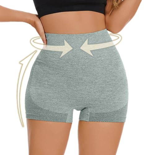 Sport Shorts Damen Kurze Scrunch Leggings Yoga Shorts Stretch Sporthose Radlerhose Sommer Push Up Blickdicht Boxershorts Sportleggins Radlerhose Damen Blickdicht Sporthose Hotpants mit Taschen von AEGJEGVD