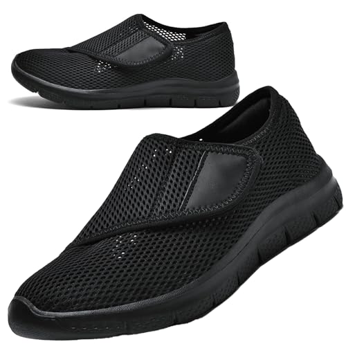 AEHO Damen Sneaker Atmungsaktiv Leicht Laufschuhe Turnschuhe Leicht Laufschuhe Sportschuhe Freizeitschuhe Turnschuhe Hausschuhe rutschfest,Schwarz,41/255mm von AEHO