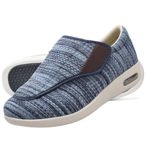 AEHO Diabetiker Schuhe Herren Weit Schuhe Herren Extra Breit Diabetiker Diabetiker Schuhe Herren Damen extra weit Senioren Orthopädische Hausschuhe,Lightblue,41 EU von AEHO