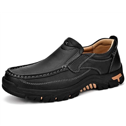 AEHO Halbschuhe Herren OrthopäDische Schuhe Herren Trekking Wanderschuhe FüR Herren Herren-Lederschuhe Waterproof wasserdichte Trekking Und Wanderschuhe FüR Herren,A03,42/260mm von AEHO