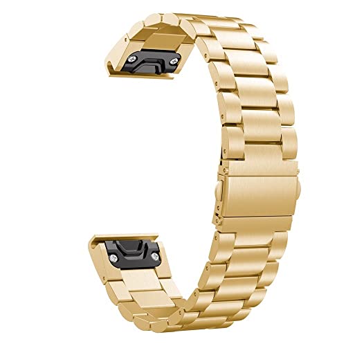 AEHON 20 22 26 mm Metall-Edelstahl-Uhrenarmband für Garmin Fenix 7S 7 7X 6S 6 6X Pro 5X 5 5S Plus Schnellverschluss-Armband, 26mm For Fenix 6X 6XPro, Achat von AEHON