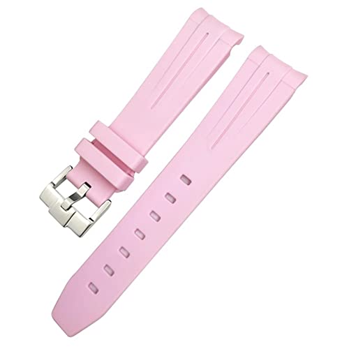 AEHON Gummi-Uhrenarmband für Omega Sxwatch, Seamaster, Speedmaster, Planet, Ocean, Tissot, gebogenes Ende, 18 mm, 19 mm, 20 mm, 21 mm, 22 mm, 20 mm, Achat von AEHON