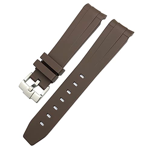 AEHON Gummi-Uhrenarmband für Omega Sxwatch, Seamaster, Speedmaster, Planet, Ocean, Tissot, gebogenes Ende, 18 mm, 19 mm, 20 mm, 21 mm, 22 mm, 21 mm, Achat von AEHON