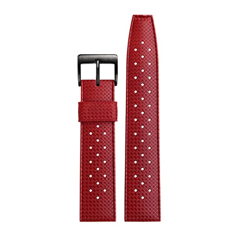 AEHON Gummi-Uhrenarmband für Seiko Canned SRPD73, Silikonarmband, 22 mm, 20 mm, wasserdicht und atmungsaktiv, Outdoor-Sportarmband, 20 mm, Achat von AEHON