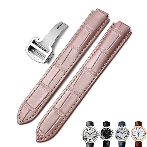 AEHON Uhrenarmband aus echtem Leder, 16 mm, 18 mm, 20 mm, schwarz, blau, braun, Faltschnalle, Uhrenarmbänder für Cartier Tank Solo Blue Ballon, 18 mm, Achat von AEHON