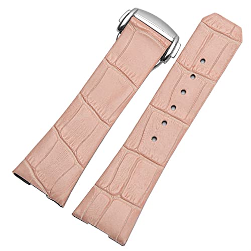 AEHON Uhrenarmband aus echtem Leder für Omega Constellation Double Eagle Serie, Herren und Damen, 17 mm / 23 mm Uhrenarmband, 17mm gold Clasp, Achat von AEHON