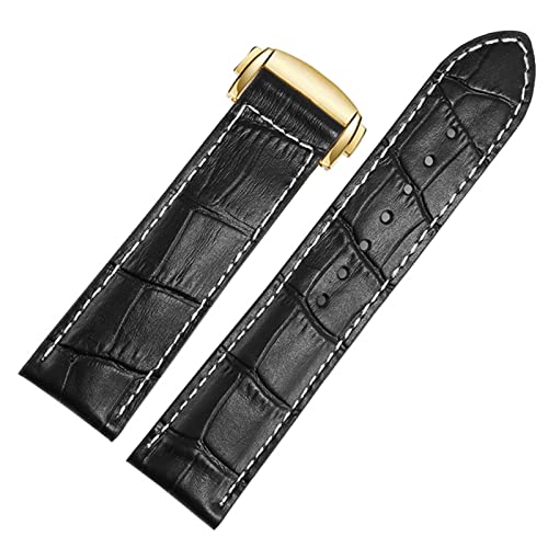 AEHON Uhrenarmband aus echtem Leder für Oris mattierte Faltschnalle, 20 mm, 22 mm Band, 22 mm, Achat AEHON Uhrenarmband aus echtem Leder für Oris mattierte Faltschnalle, 20 mm, 22 mm Band, 22 mm, Achat von AEHON