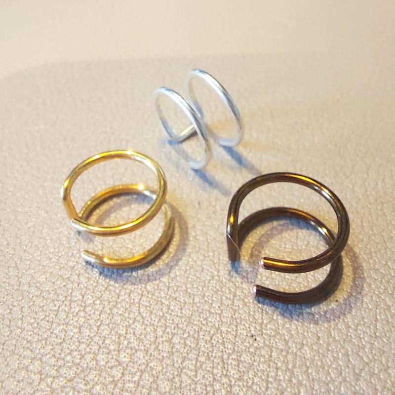 3Er Set Gold Silber Kupfer Ohrmanschette Kleine Ringe Ohr Wickeln von AEHandmadeJewellery