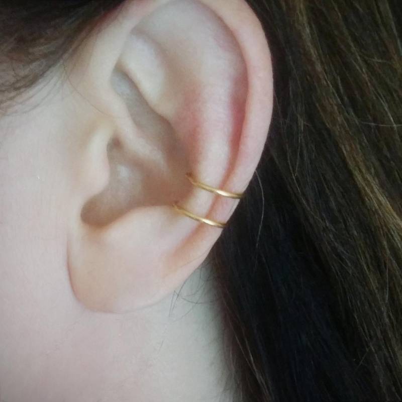 Gold Silber Kupfer Ohr Manschette Kleine Ringe Wickeln von AEHandmadeJewellery