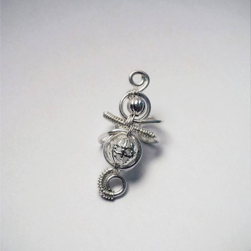 Silber Ohr Manschette Filigrane Wickeln von AEHandmadeJewellery