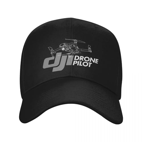 AEIKHAEC Baseballcaps für Damen Männer DJI Drohne Pilot Baseball Cap Freizeitbekleidung für Männer und Frauen Drohne Bediener Papa Hut Verstellbare Passform gastgeschenk Geburtstag von AEIKHAEC