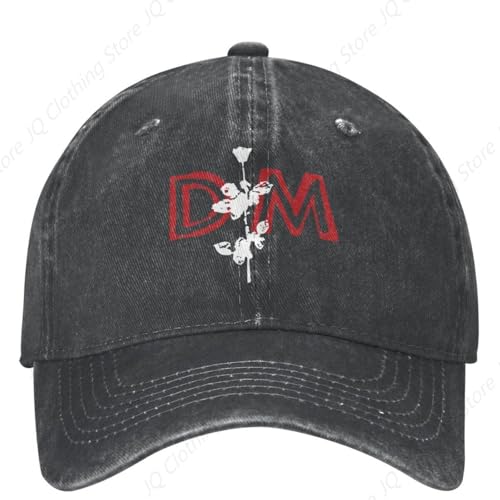 AEIKHAEC Baseballkappe Unisex DM Depeche Mode y2k Cool Baseballkappe Gewaschene Trucker-Mütze atmungsaktive Logo-Baseballmützen für Outdoor-Sportler Männer und Frauen Geschenk von AEIKHAEC