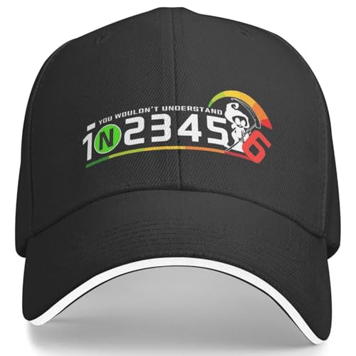 AEIKHAEC Baseballmütze Unisex Casual Motorrad Ausrüstung Motorrad Baseballmützen Unisex Stil Kopfbedeckung Motor 1 Unten 5 Nach Oben Täglich Reise Verstellbare Sonnenhüte Geschenk von AEIKHAEC