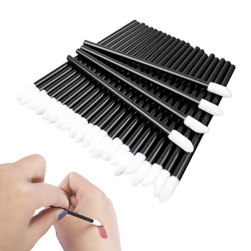 AEIOPRS 100 pcs Lippenpinsel Make Up Lippenstift Pinsel Einweg Lip Gloss Pinsel Lippenstift Schminkpinsel für Perfekt Lippen Makeup von AEIOPRS