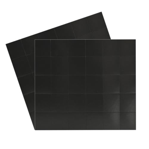 AEIOPRS 60 Pcs Vielseitige Flache Mini Magnete Selbstklebend Stark Magnetplatte Klebemagnete Selbstklebend Magnetstreifen Magnet Flach Quadrat 20 x 20mm Schwarz von AEIOPRS
