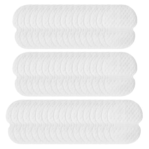 AEIOPRS 60 pcs Selbstklebend Achselpads Baumwolle Achsel Schweiß Pads Unsichtbare Schweißpads Achselhöhle Schweiß Pads Antischweißpads für Damen und Herren von AEIOPRS