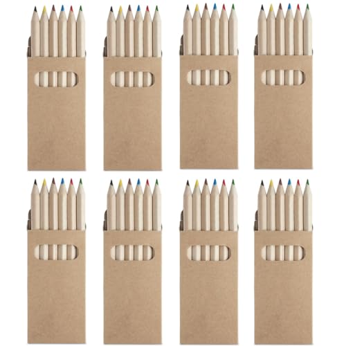 AEIOPRS 8 Schachteln Buntstifte Set mit je 6 Buntstiften Buntstifte für Kinder Kunst Zeichnung Skizzieren und Färbung von AEIOPRS