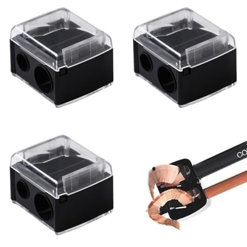 AEIOPRS Makeup Sharpener, Anspitzer, Make-up Spitzer, Make-up Doppel-Spitzer, Augen-Make-up-Bleistiftspitzer, Lipliner-Eyeliner-Stift-Werkzeug, Kosmetik Bleistift Anspitzer von AEIOPRS