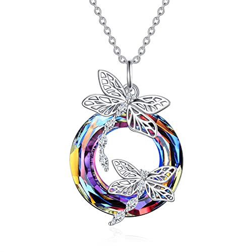 AENEAS Libelle kette Sterling Silber Libelle Geschenke für Frauen Libelle Schmuck für Frauen, Mama, Teenager Mädchen 20+2" von AENEAS