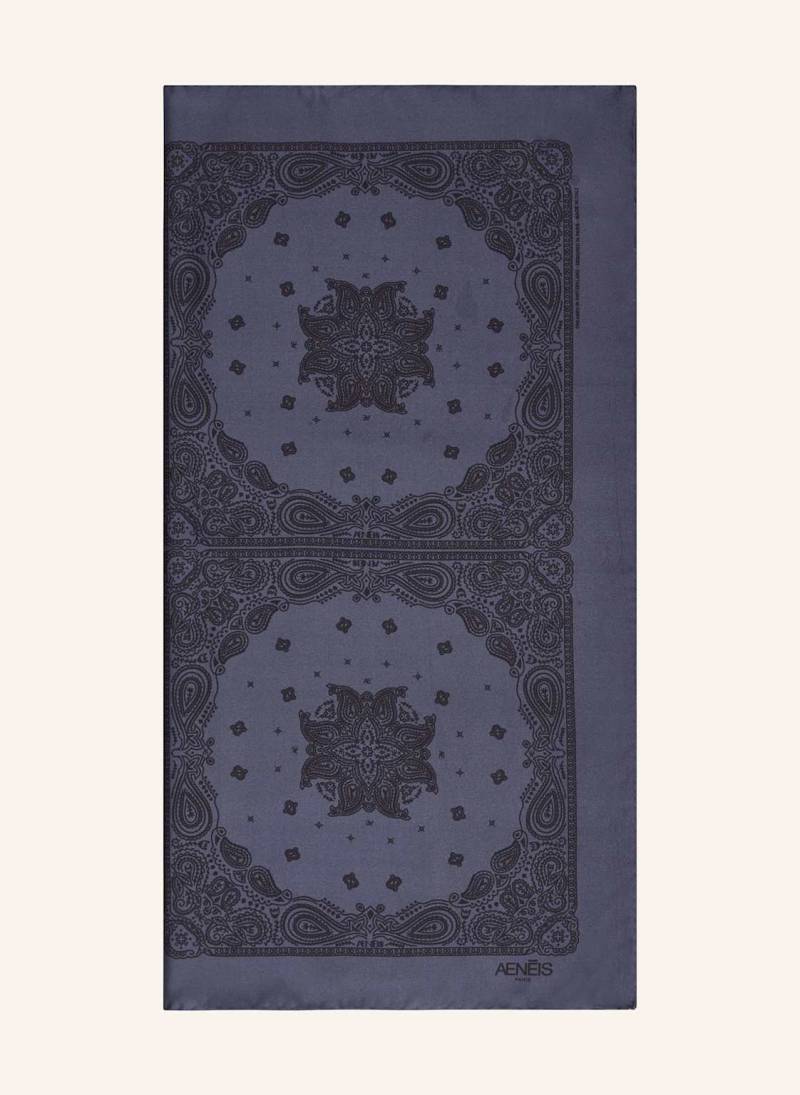 Aeneis Seidentuch blau von AENEIS