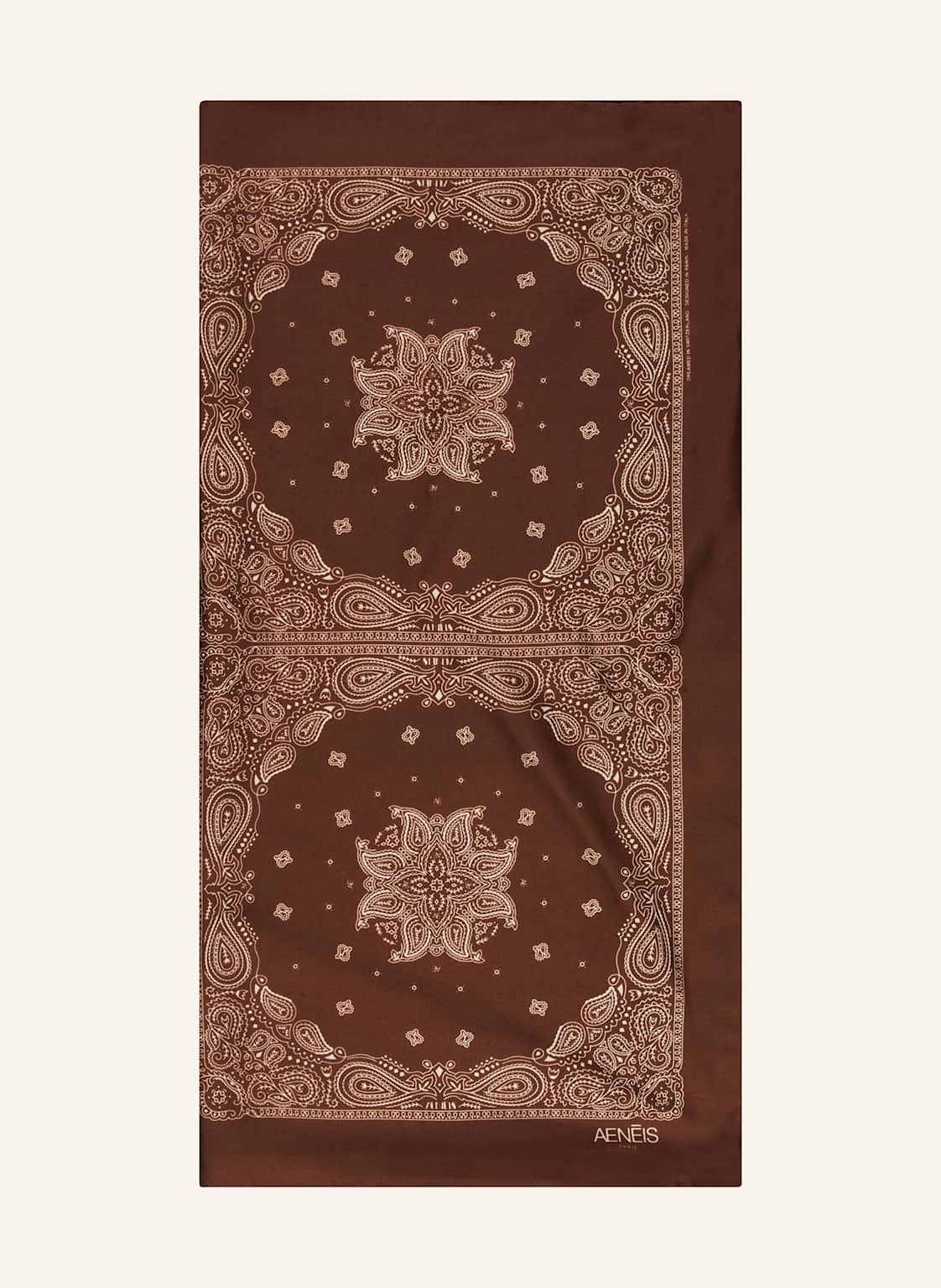 Aeneis Seidentuch braun von AENEIS