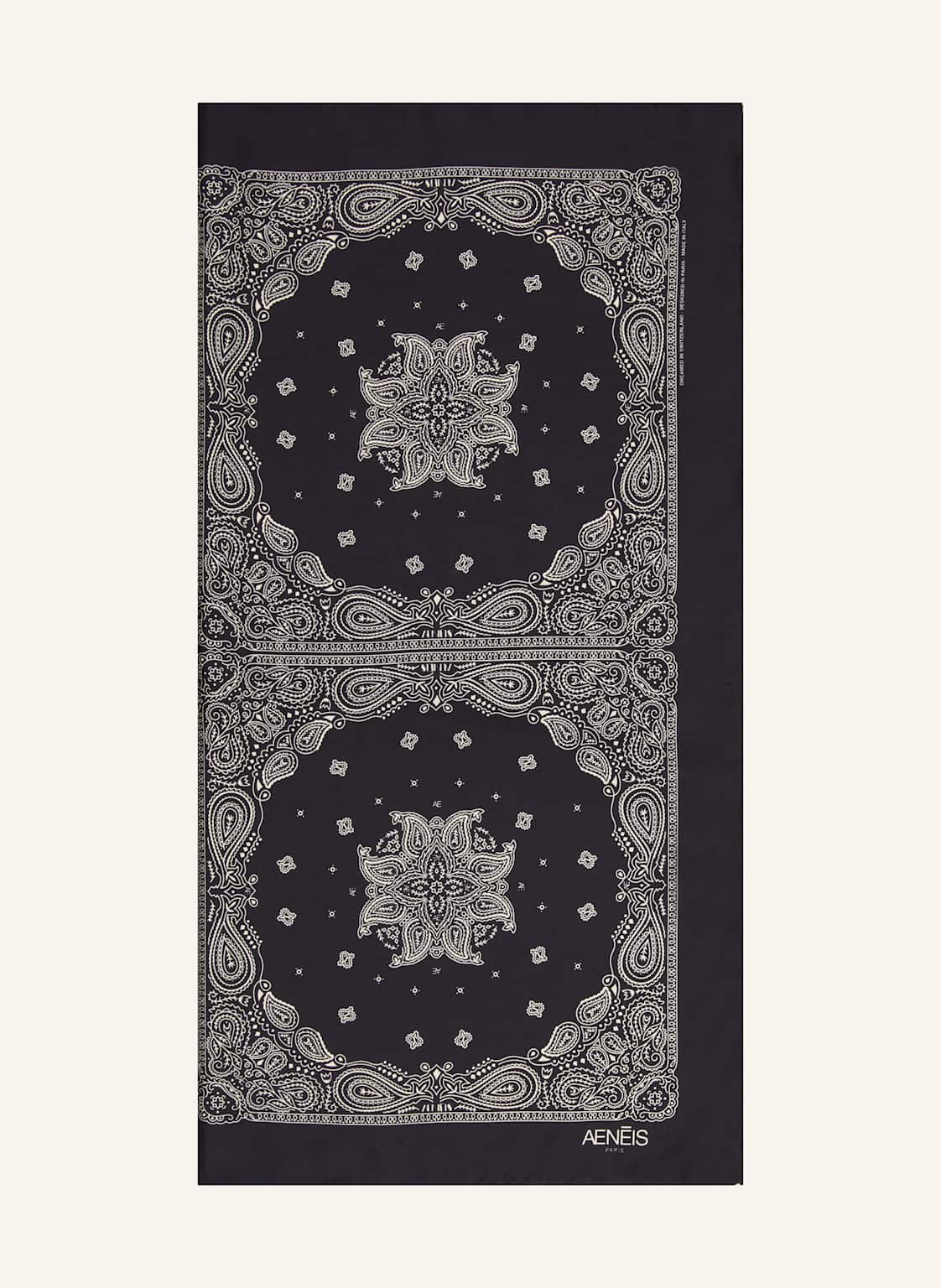 Aeneis Seidentuch schwarz von AENEIS