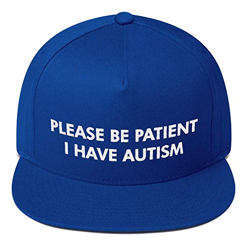 Mütze mit Aufschrift "Please Be Patient I Have Autism", Blau, Blau, SMALL von AEO