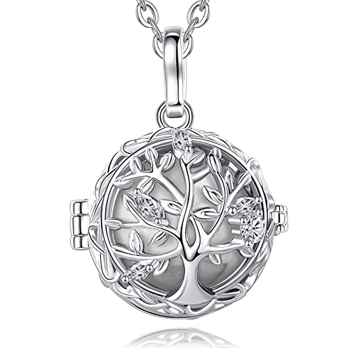 AEONSLOVE Bola Klangkugel Schwangerschaft Kette Schmuck Geschenke für Schwangere Mutter Engel Rufer Kette Schutzengel Schwangerschaftsbola mit Kette von AEONSLOVE