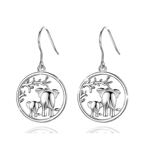 AEONSLOVE Ohrringe Silber 925 Damen Hängend Lange Groß Elefant Familie Tropfen Modeschmuck Muttertagsgeschenk Schmuck Geschenk für Mama Mutter Frauen Mädchen Oma Freundin AEONSLOVE Ohrringe Silber 925 Damen Hängend Lange Groß Elefant Familie Tropfen Modeschmuck Muttertagsgeschenk Schmuck Geschenk für Mama Mutter Frauen Mädchen Oma Freundin von AEONSLOVE