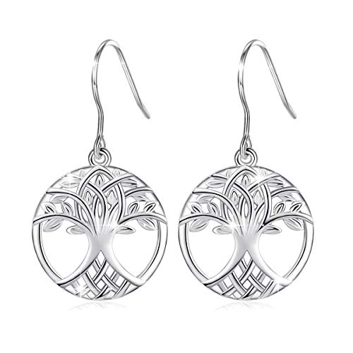 AEONSLOVE Ohrringe Silber 925 Damen Hängend Lange Groß Keltischer Lebensbaum Familie Modeschmuck Muttertagsgeschenk Schmuck Geschenk für Mama Mutter Frauen Mädchen Oma Freundin AEONSLOVE Ohrringe Silber 925 Damen Hängend Lange Groß Keltischer Lebensbaum Familie Modeschmuck Muttertagsgeschenk Schmuck Geschenk für Mama Mutter Frauen Mädchen Oma Freundin von AEONSLOVE