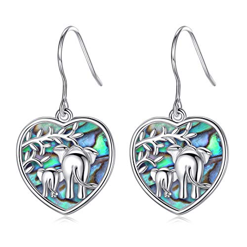 AEONSLOVE Perlmuttohrringe Silber 925 Damen Perlmutt Elefanten Ohrringe für Mutter Frauen Mädchen Elefanten Schmuck Geschenke für Muttertag Geburtstag AEONSLOVE Perlmuttohrringe Silber 925 Damen Perlmutt Elefanten Ohrringe für Mutter Frauen Mädchen Elefanten Schmuck Geschenke für Muttertag Geburtstag von AEONSLOVE