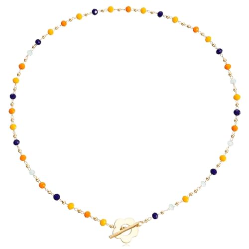 AEQEHVC 925 runde Perlen-Halskette, schlichter modischer Anhänger, exquisite Schlüsselbeinkette für Damen-Accessoires, Einstellbar, Zirkonia von AEQEHVC