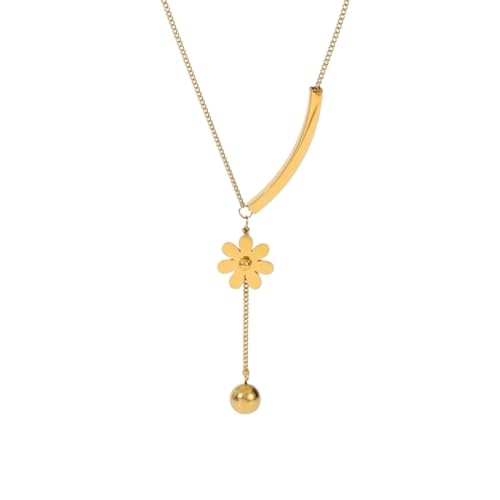 Halskette mit Blumenanhänger für Damen, modisches Halsband für den täglichen Gebrauch von AEQEHVC