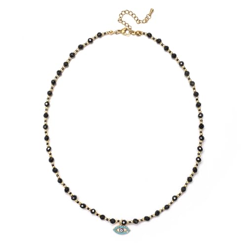 Kleine und niedliche Halskette mit Anhänger für Damen, Perlen-Halsband, Schmuckzubehör, modische Halskette für den täglichen Gebrauch, Einstellbar, Zirkonia von AEQEHVC